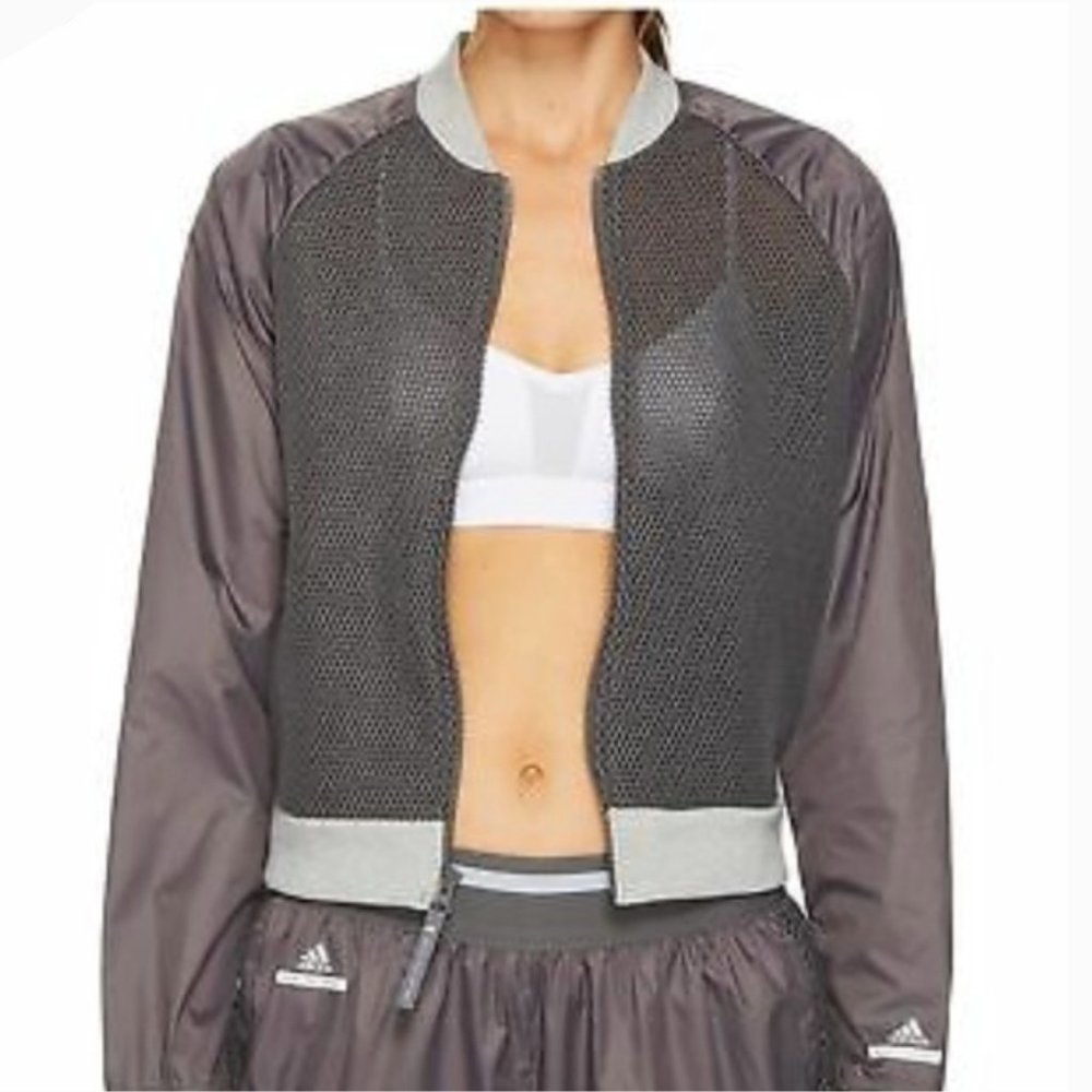 🔻🎉HP💕Adidas by Stella McCartney Barricade Bomber Jacket Size Small - Picture 1 of 15